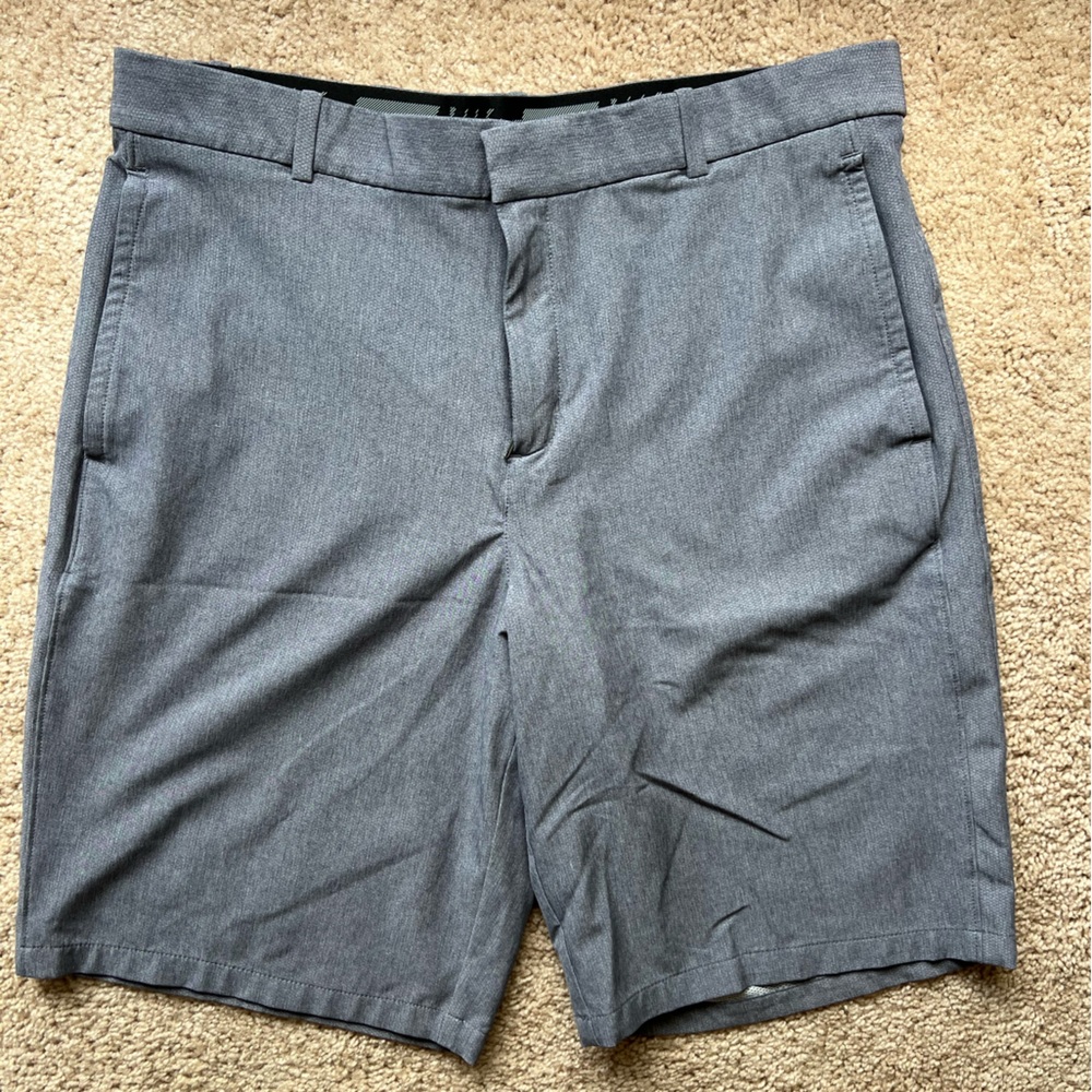 Nike Gray Flat Front Shorts Tailored Design